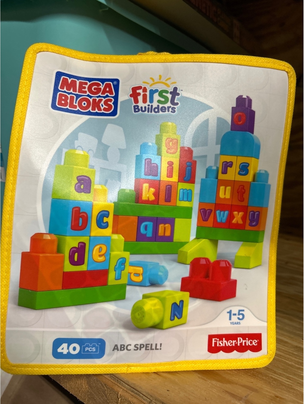 Mega Bloks First Builders ABC Spell Building Blocks Set for Toddlers